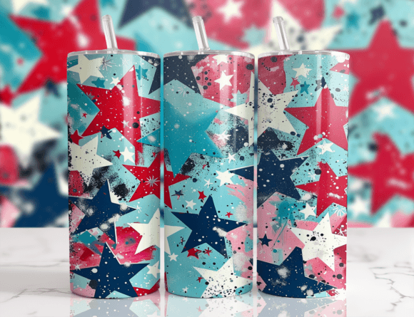 4th of July 20oz Tumbler Wrap Png Review