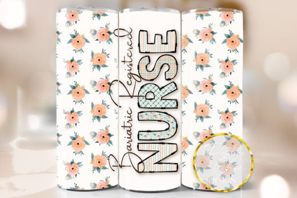 Bariatric Nurse Floral Tumbler Wrap PNG Review