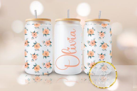 Custom Name Floral Tumbler Design Review