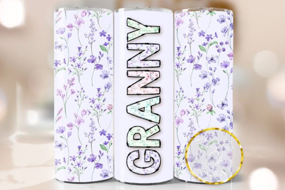 Floral Mothers Day Tumbler Wrap Granny Embroidery Review