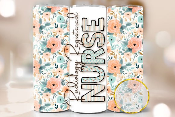 Floral Radiology Nurse Tumbler Wrap PNG Review