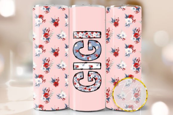 Gigi Floral Tumbler Wrap Sublimation PNG Review