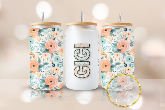 Gigi Glass Can Wrap PNG UVDTF Cup Wrap