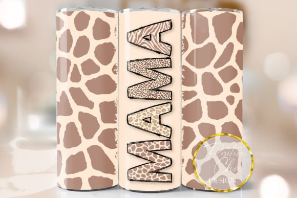Mama 20 Oz Tumbler Wrap PNG Animal Print Review