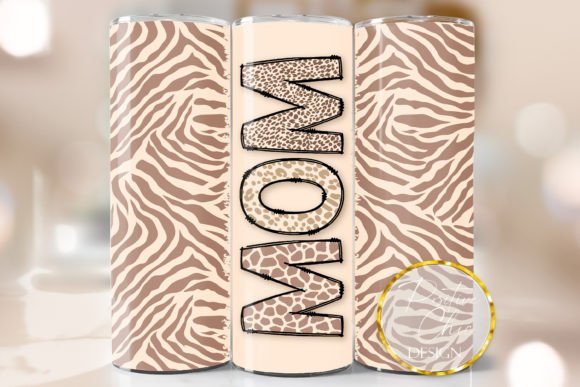 Mom Animal Print Skinny Tumbler Wrap PNG Review