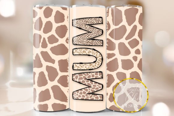 Mum 20 Oz Tumbler Wrap PNG Animal Print Review