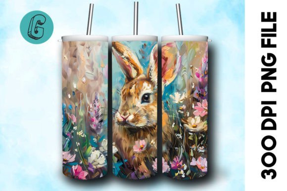 Oil Paint Easter Bunny Tumbler Wrap 23 Review