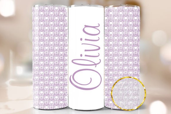 Pastel Purple Skinny Tumbler Wrap PNG Review