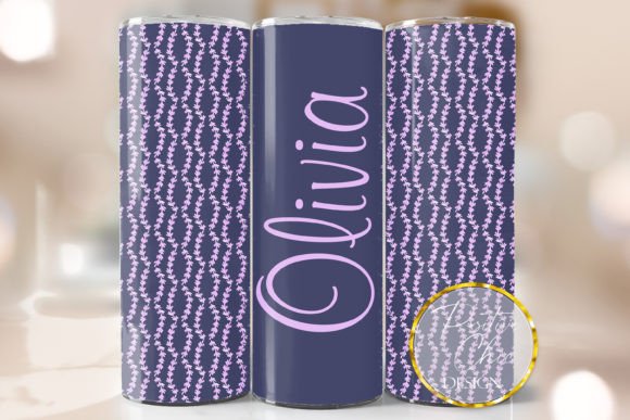 Purple Custom Name Tumbler Wrap Design Review
