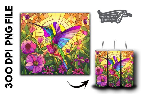 Stain Glass Hummingbird Tumbler Wrap 25 Review
