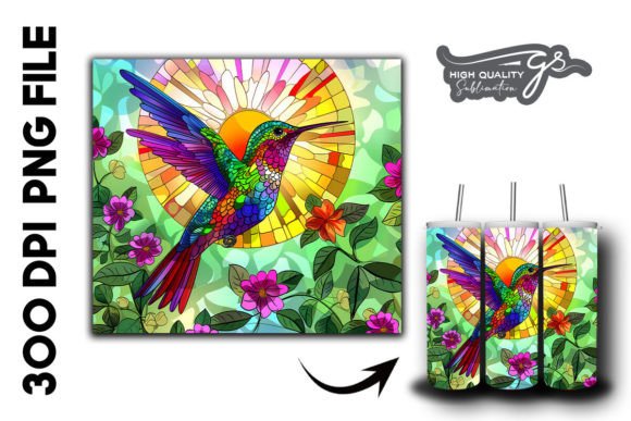 Stain Glass Hummingbird Tumbler Wrap 30 Review
