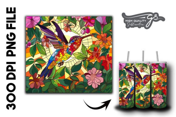 Stain Glass Hummingbird Tumbler Wrap 34 Review