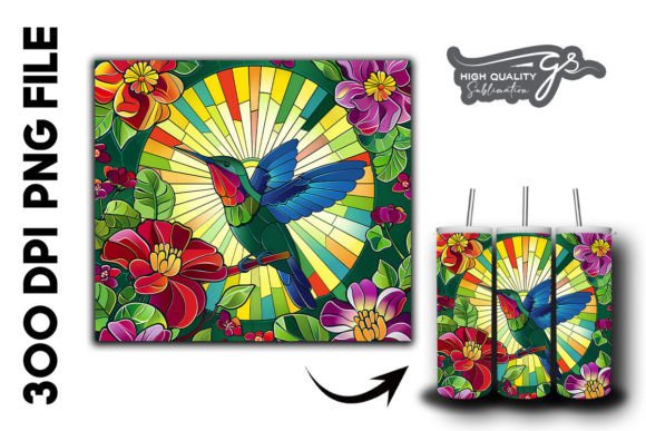 Stain Glass Hummingbird Tumbler Wrap 40 Review